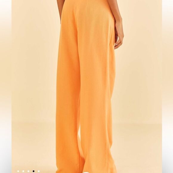 Farm Rio Peach Low Waisted Pants Size XS NWT - Picture 3 of 7
